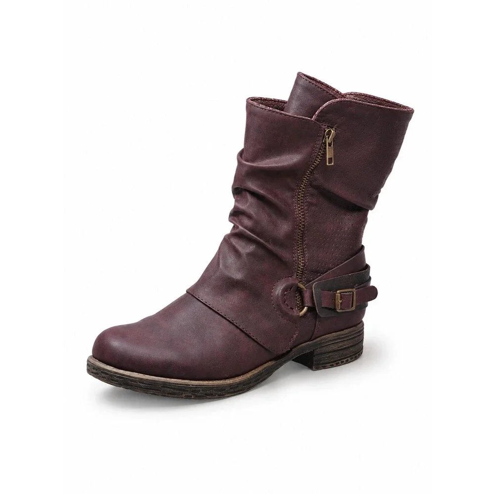 Jellypop Keto Boots Womens 7.5 Dark Brown Mid-Calf